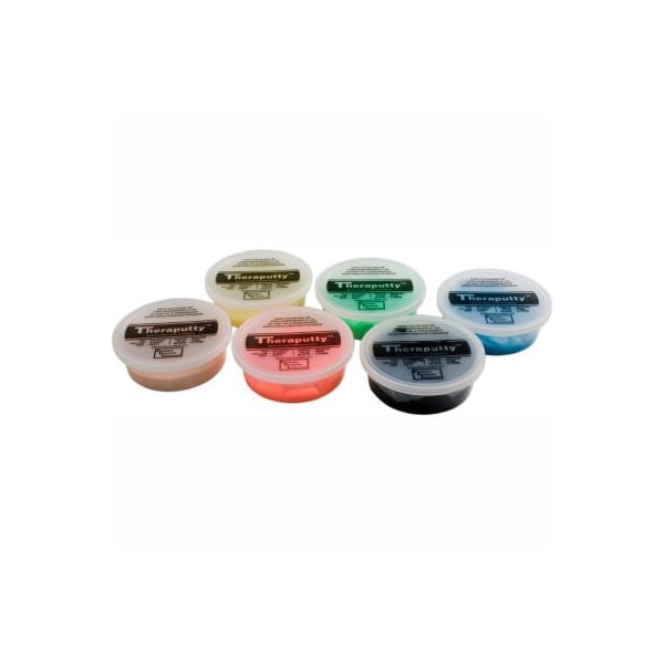 TheraPutty Plus Antimicrobial Exercise Putty, 6 Ounce, Set of 6